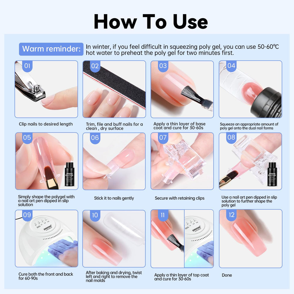JEWHITENY gift-ready nail kit ideal for gifting nail art lovers.