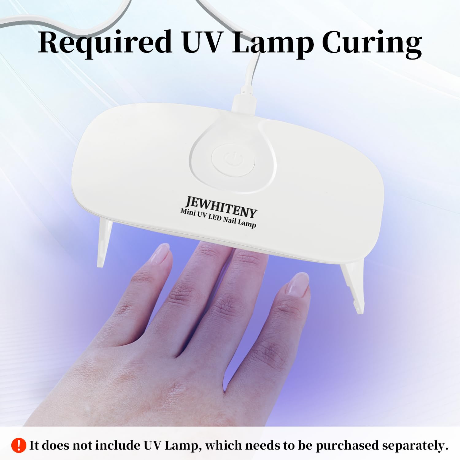 JEWHITENY included nail art tools organized for efficient at-home sessions