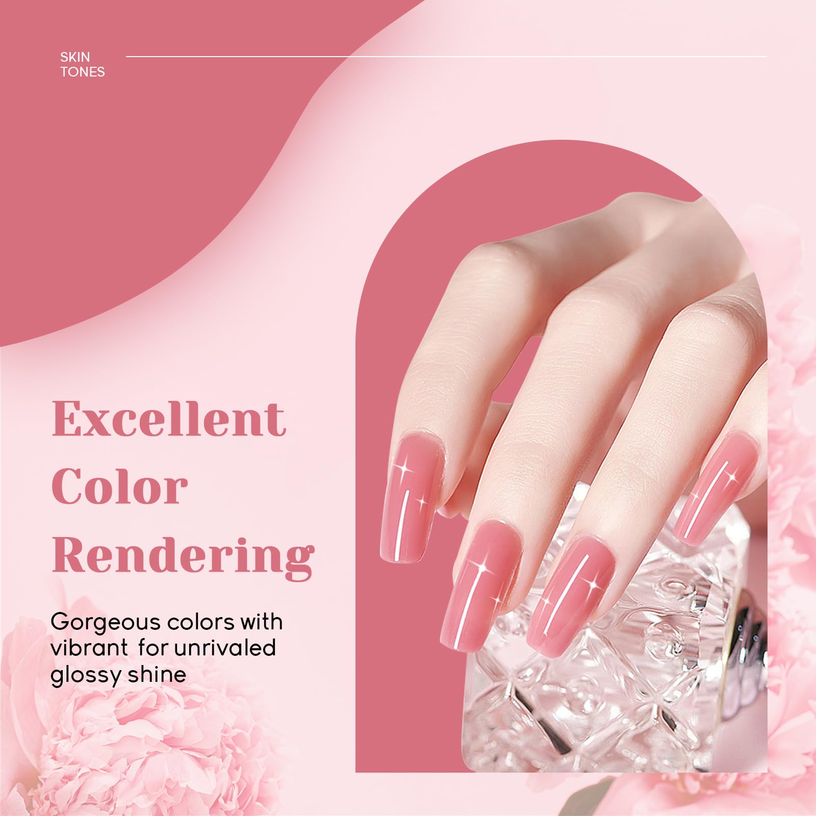 JEWHITENY nail tools kit shows essential implements for clean prep and long-lasting nails.