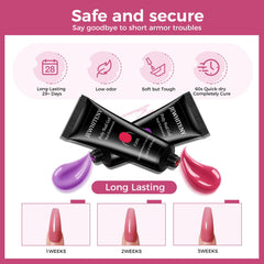JEWHITENY top coat 5ml delivers glossy, durable finish.