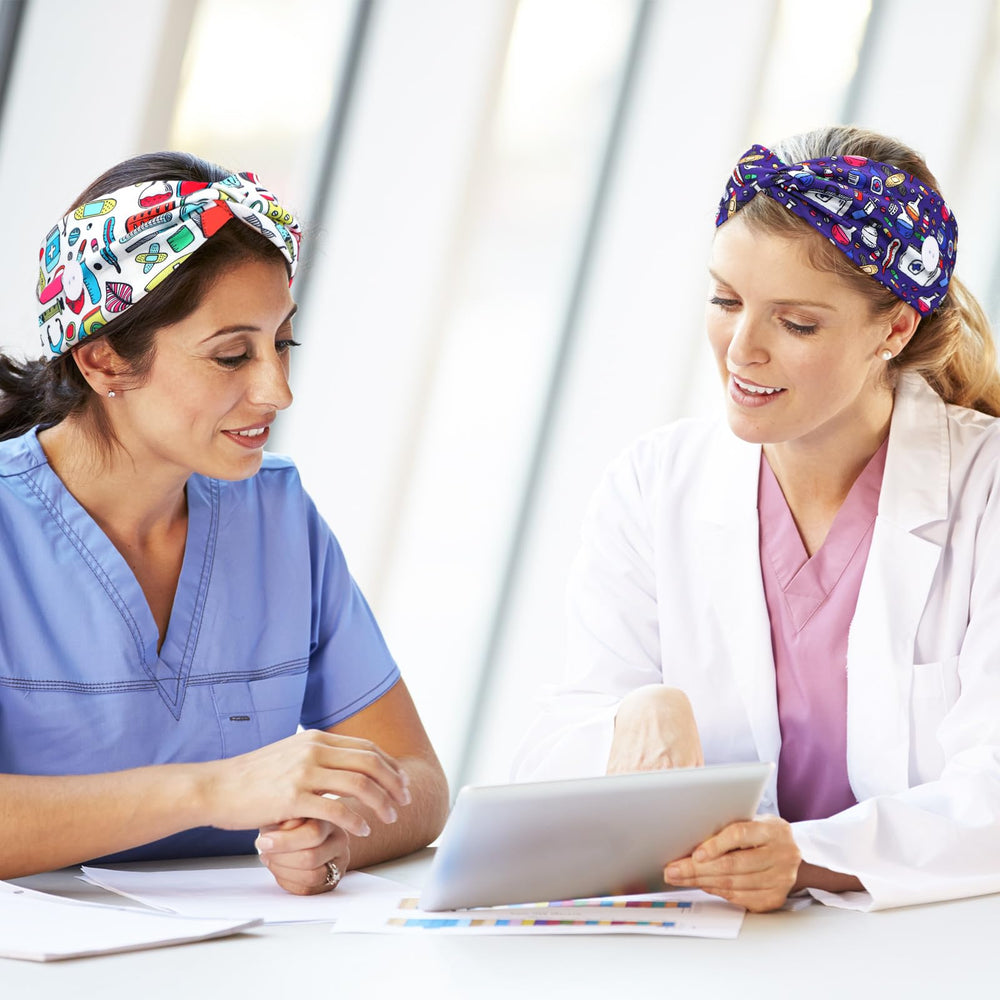 Jexine nurse headbands multipurpose-use illustrate tidy hair and decorative accessory options.