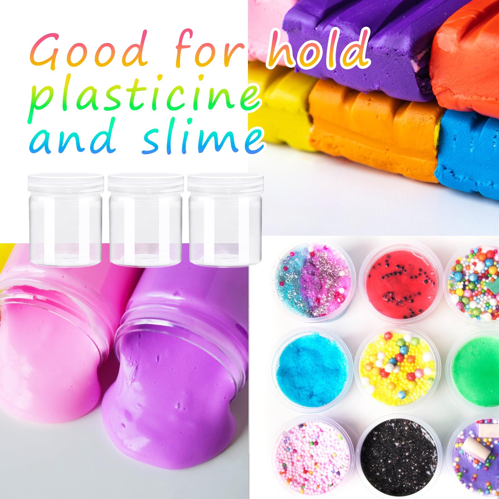 Jgalnim cream and scrub storage PET container for daily use.
