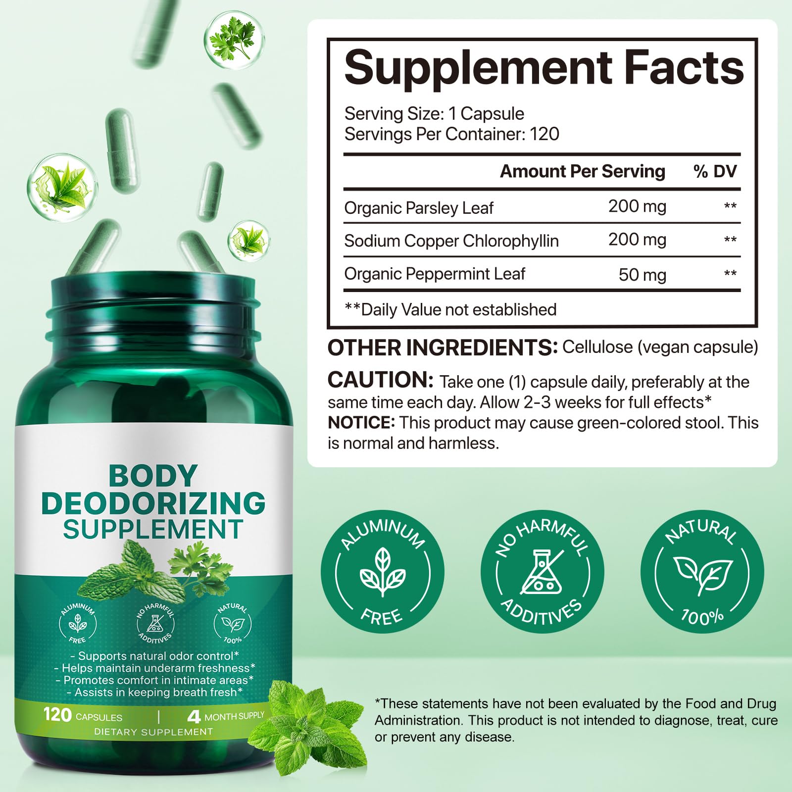 J&H Jasmine&Hyacinth health banner implies confidence from an internal deodorant formula.