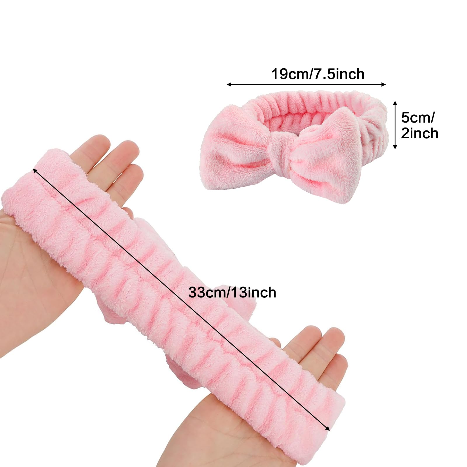 JHJEWH soft coral fleece headband offers fluffy comfort for daily skincare