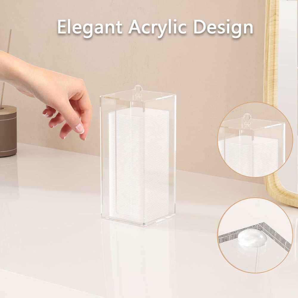 JHJFRAWY break-resistant acrylic construction adds durable, long-lasting storage on any counter