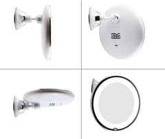 JiBen 10X magnifying mirror with 360° arm for flexible viewing