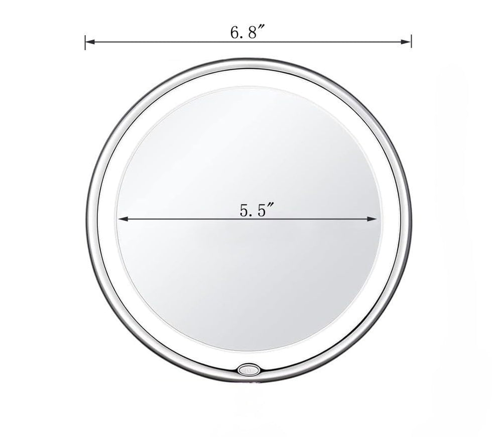 JiBen white-cased mirror combines sleek design with magnification