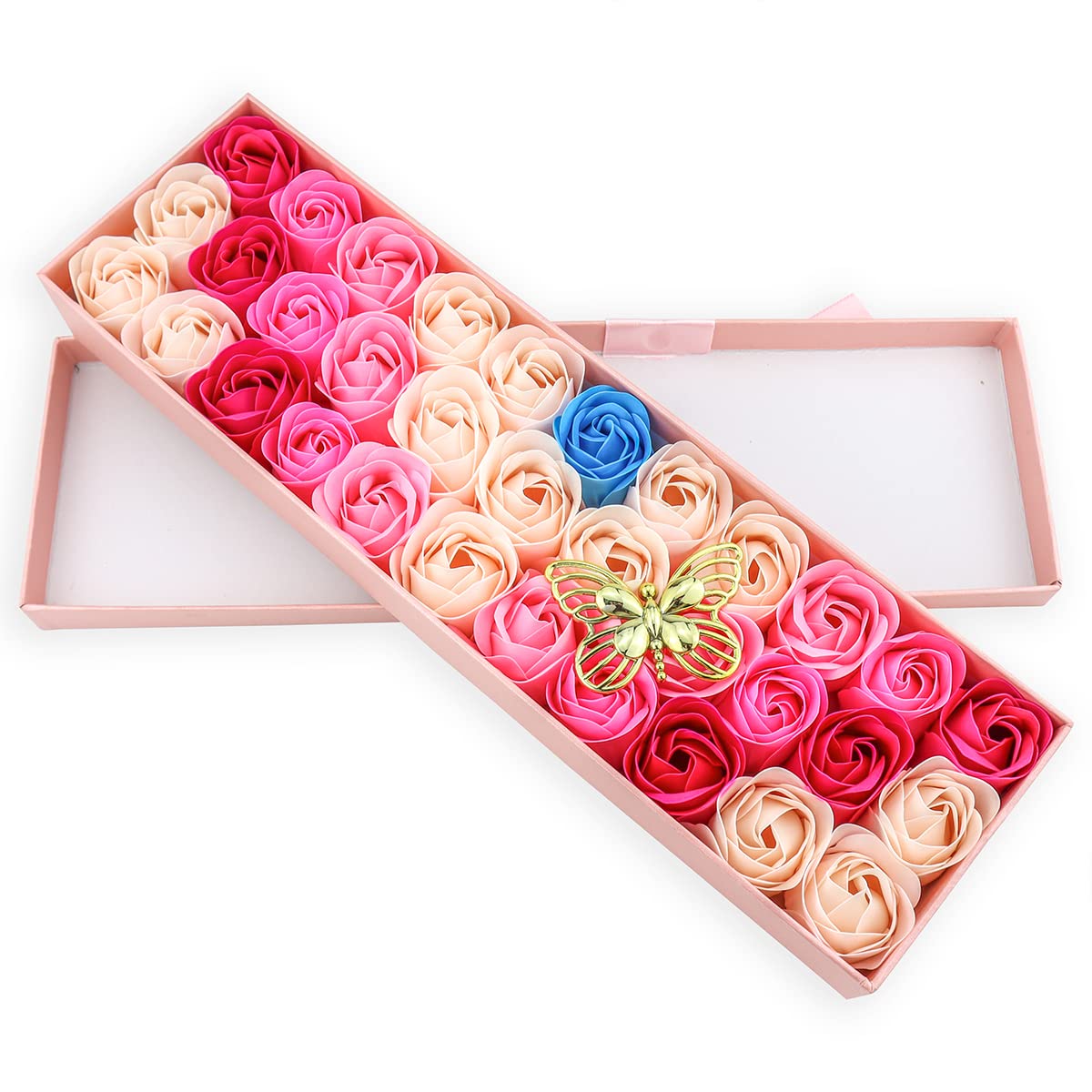 JIALEEY rose soap gift box being unboxed for gifting ideas.