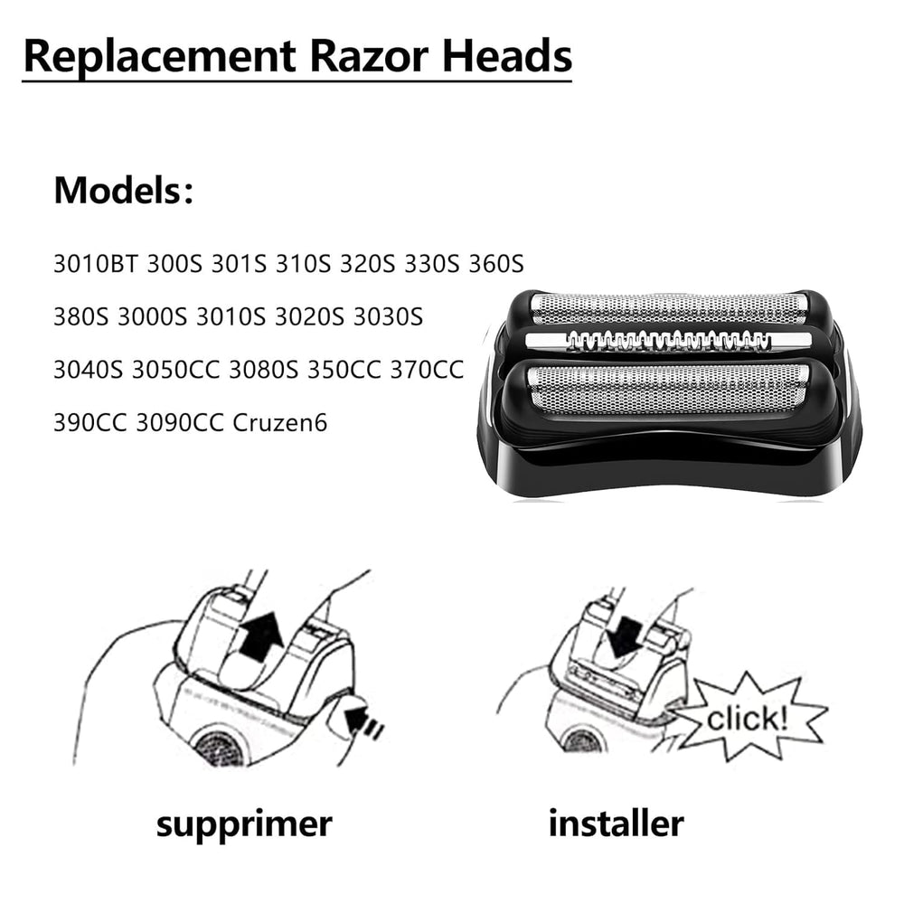 JIANCENGYU Braun Series 3 compatibility confirms versatile replacement options.