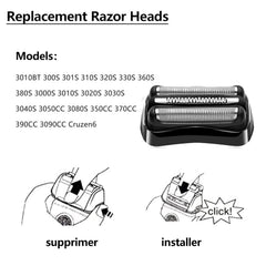 JIANCENGYU Braun Series 3-compatible head installation made easy.