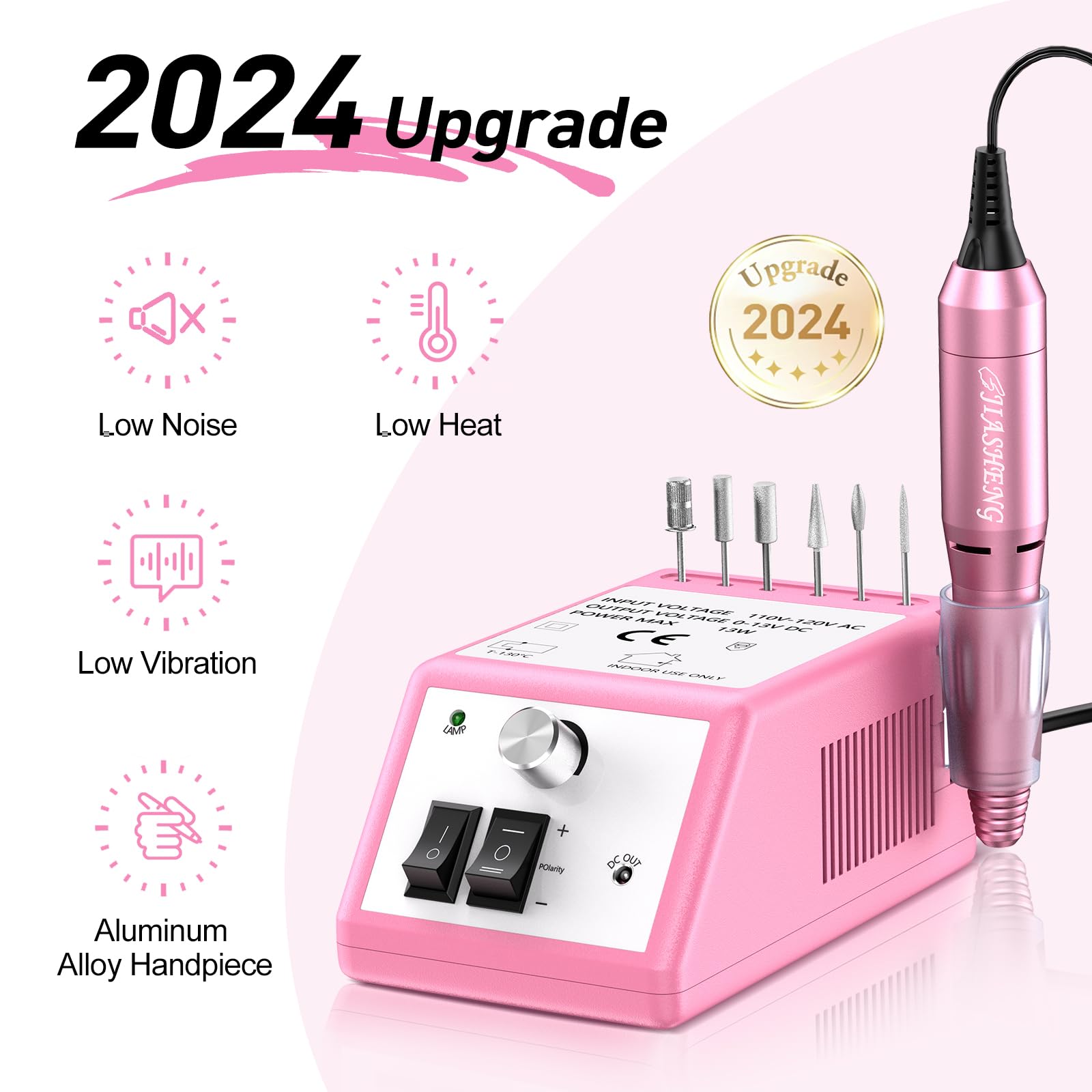 JIASHENG nail drill speed control dial for adjustable RPM during shaping