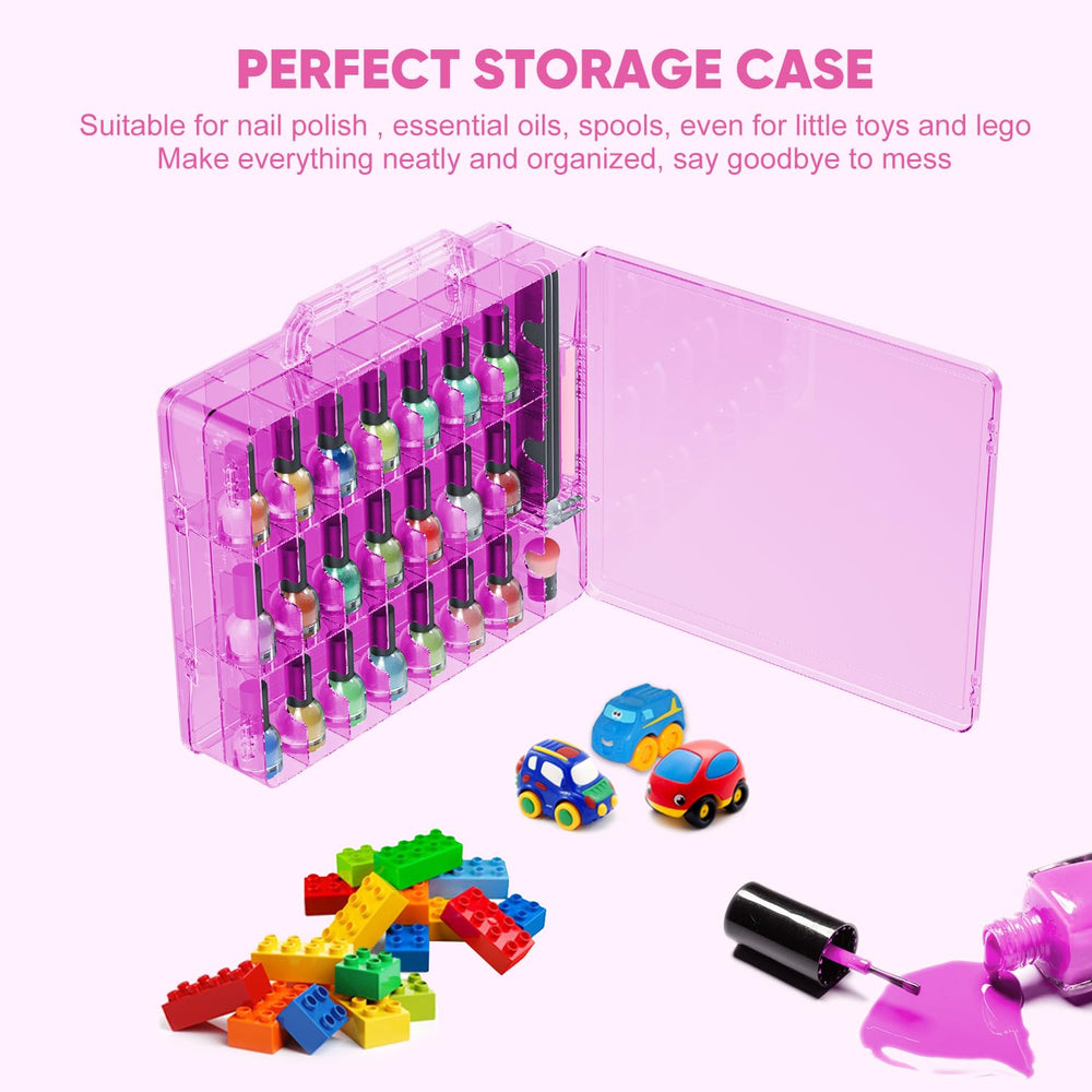 JIASHENG organizer shows convenient drawer access for polishes and tools