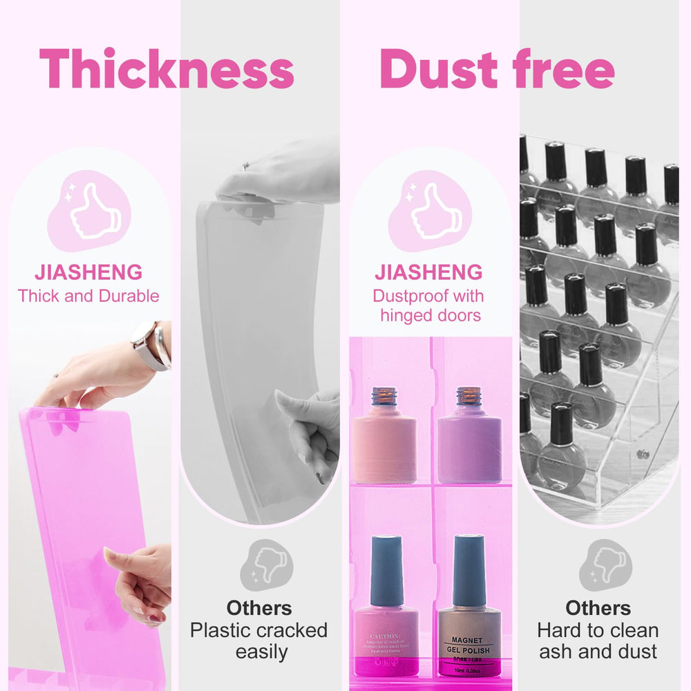 JIASHENG 48-bottle case side divider highlights adjustable space for customization