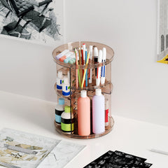 Jiavarry rotating makeup organizer base with silent rotation for quiet use.