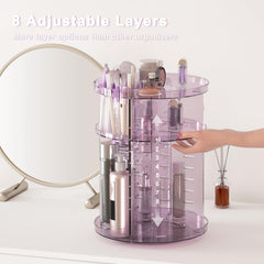 Jiavarry rotating makeup organizer silent rotation balls ensure quiet, smooth spinning