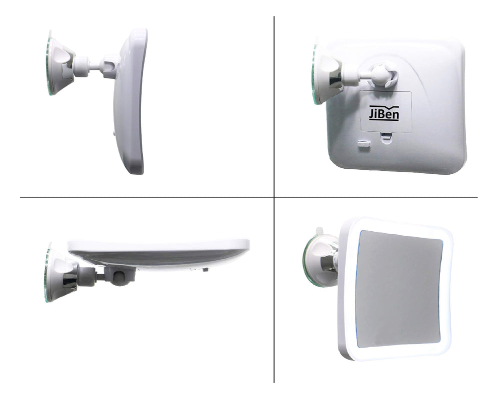 JiBen bright daylight LED on for natural makeup application.