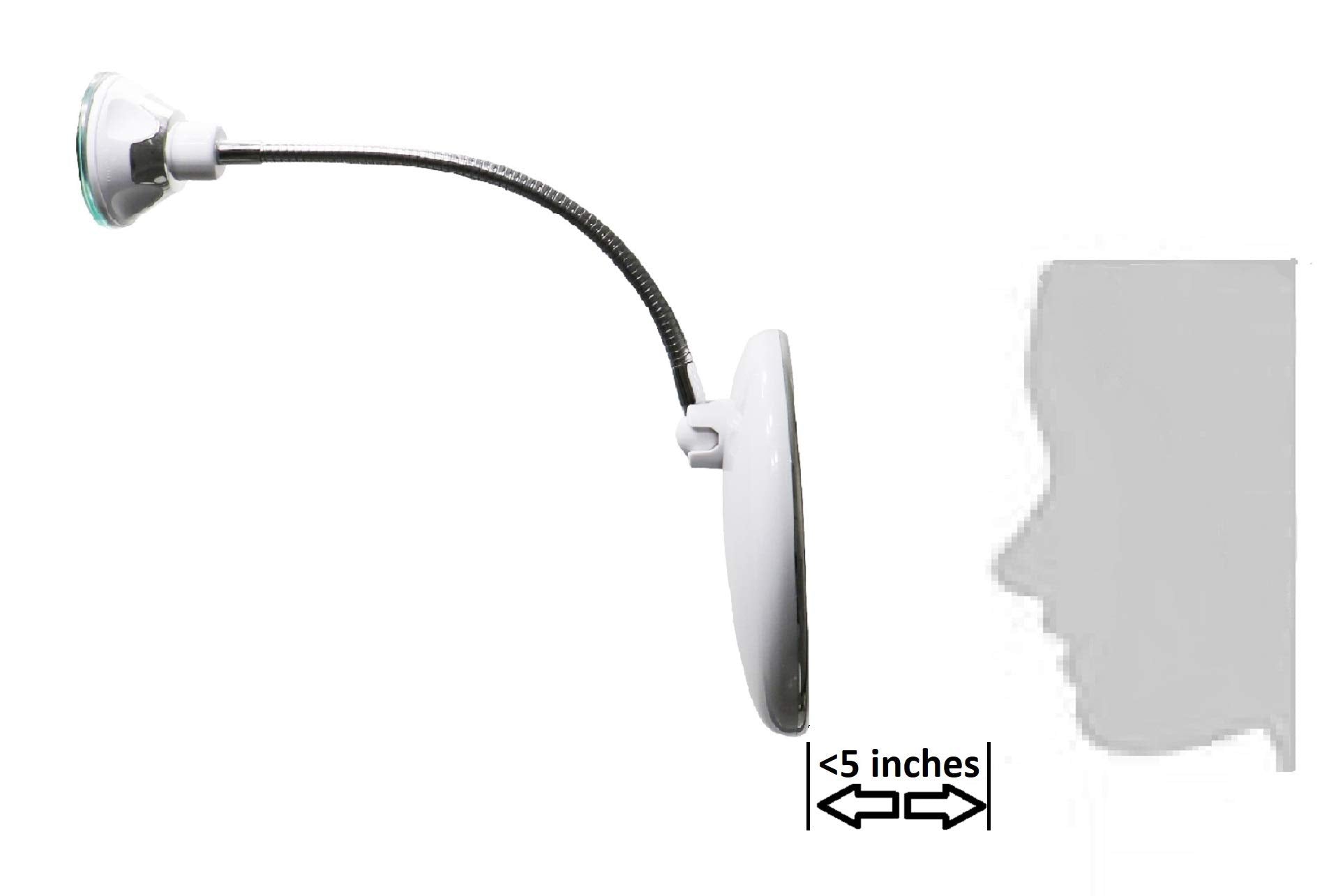 JiBen portable cordless mirror fits into travel bag