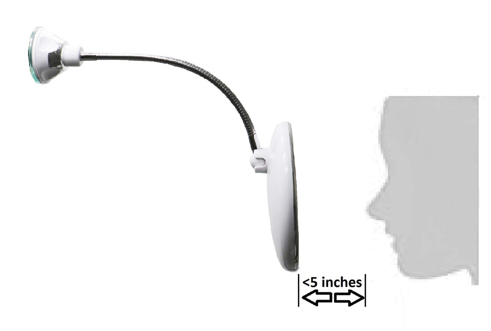 JiBen portable cordless mirror fits into travel bag