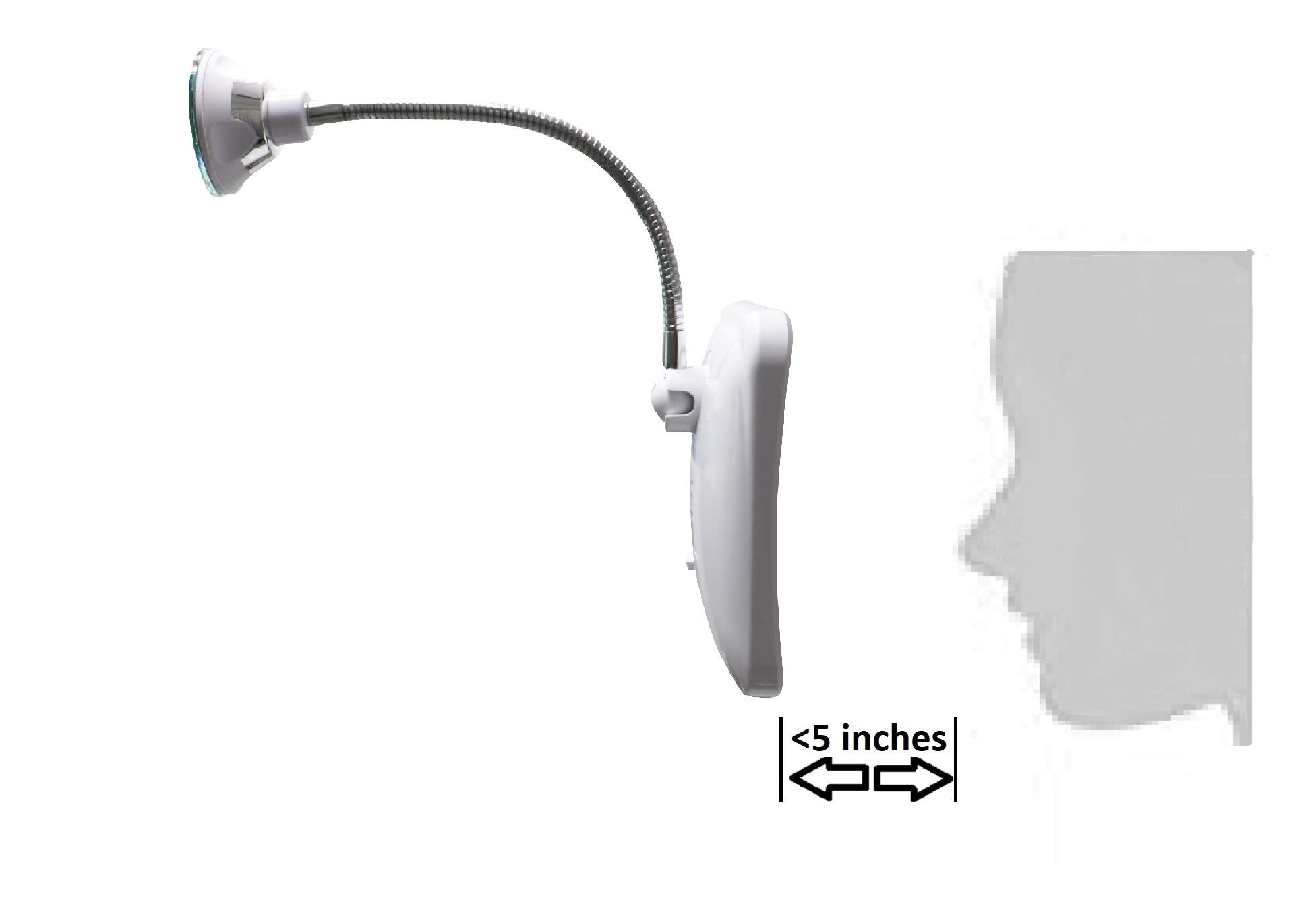 JiBen 360-degree swivel arm demonstrates flexible viewing angles for customized makeup