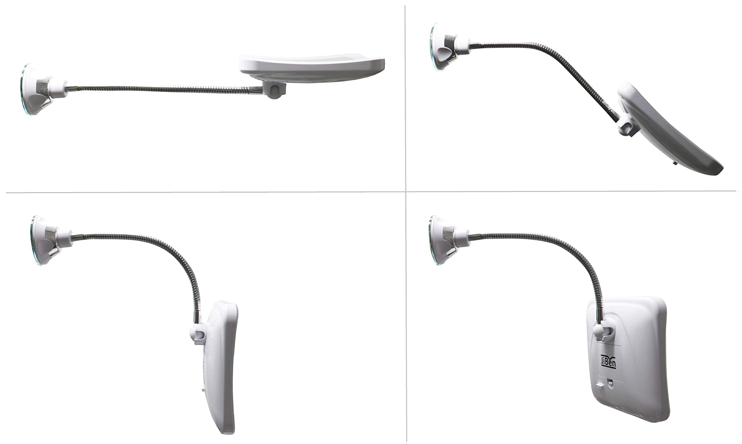 JiBen mirror cordless travel-compact side-angle view highlights portability for on-the-go routines