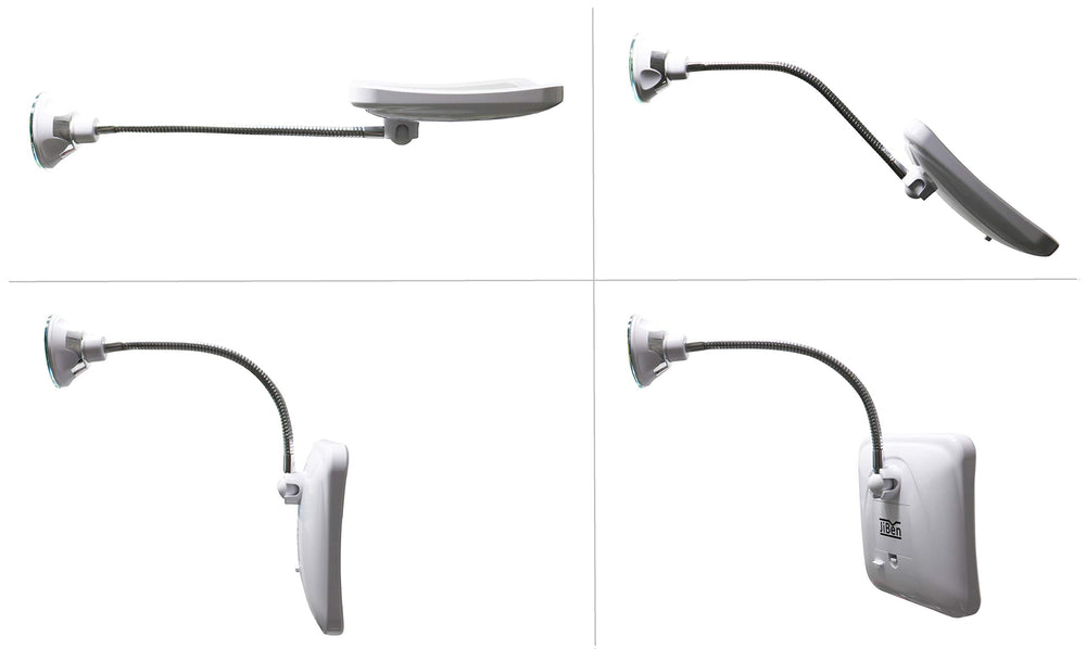 JiBen mirror cordless travel-compact side-angle view highlights portability for on-the-go routines