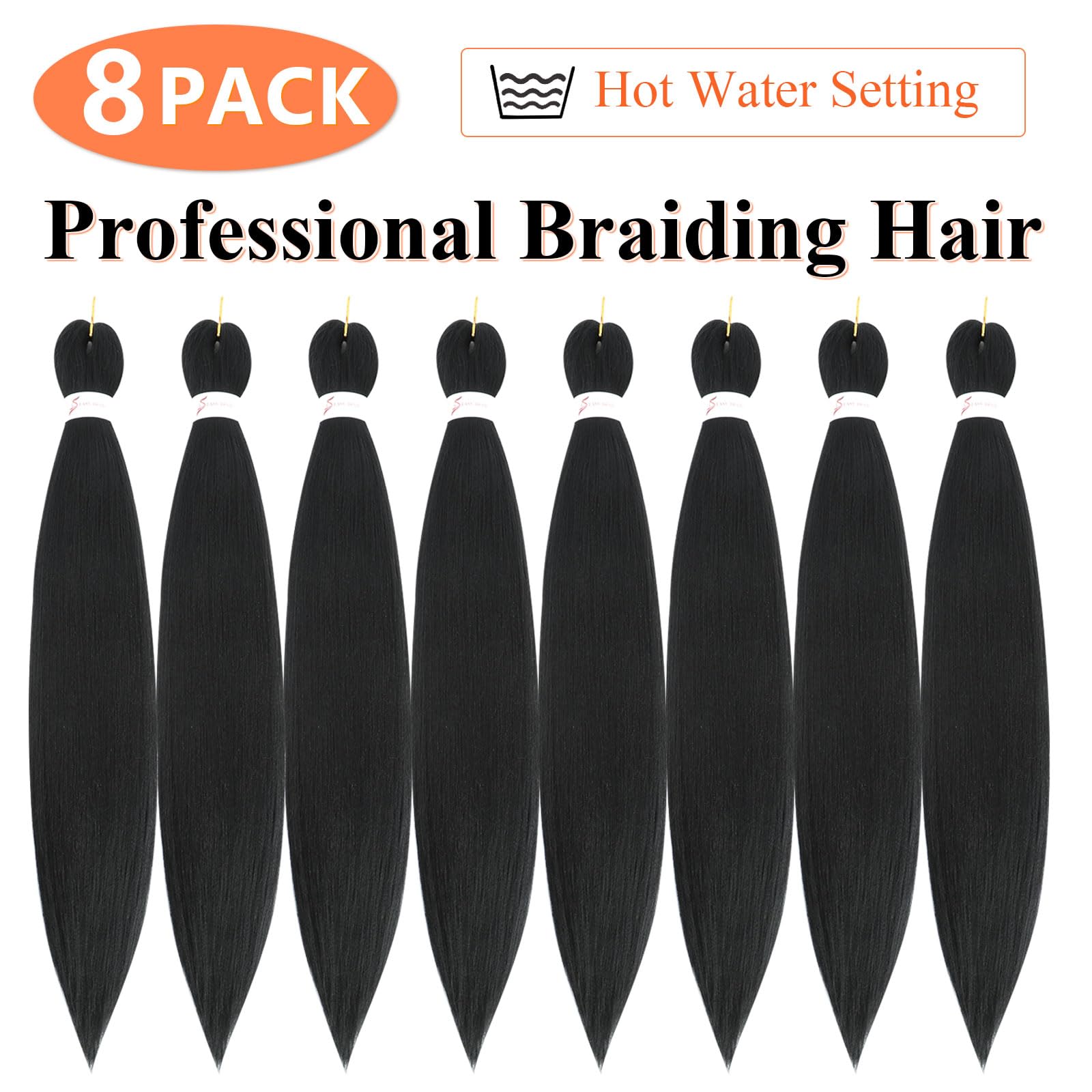 JIEANYAN eight-pack braiding hair for quick full hairstyle