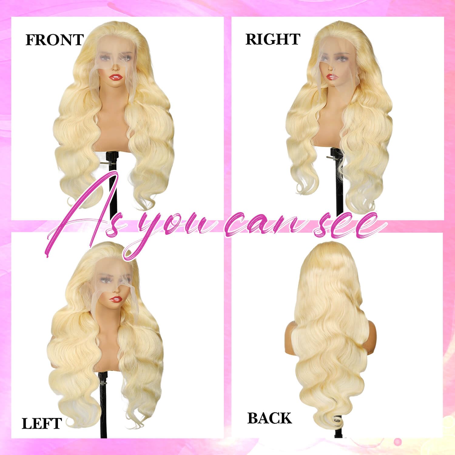 JIEDAOKOU clear lace blends with all skin tones for invisible parting.