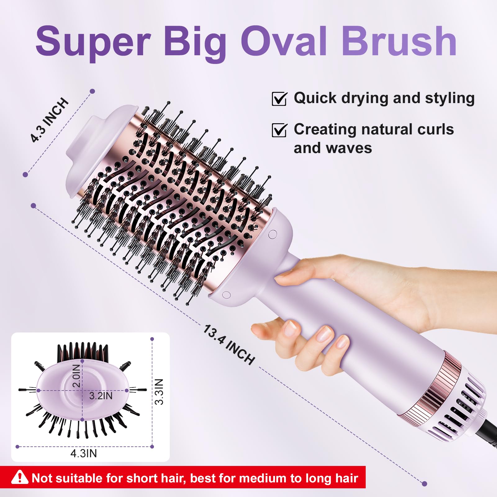JIGGL 6.5-foot swivel cord enables flexible styling from any angle