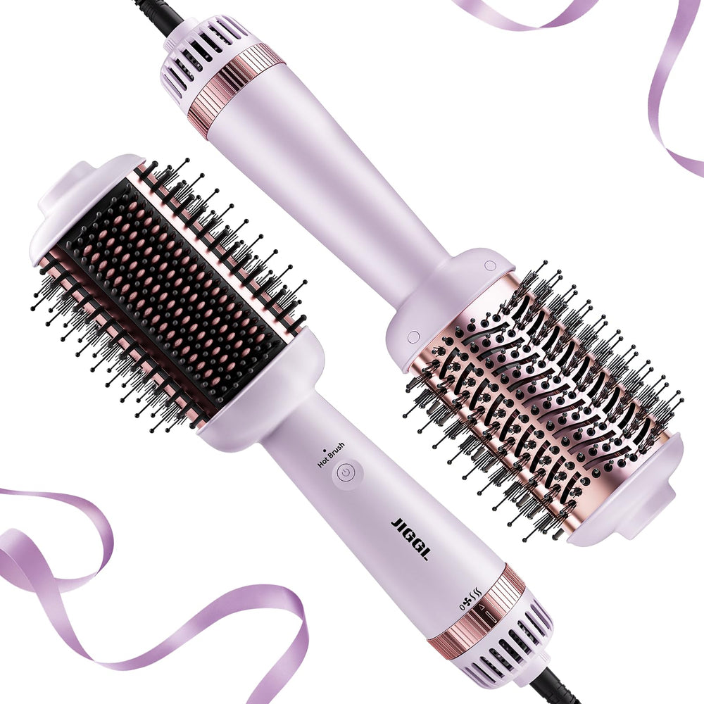 JIGGL extra-large oval barrel blow dryer brush for fast drying and smoothing results