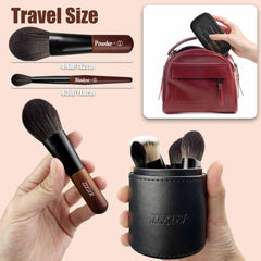 JILIER powder brush mini ensures smooth blending while traveling
