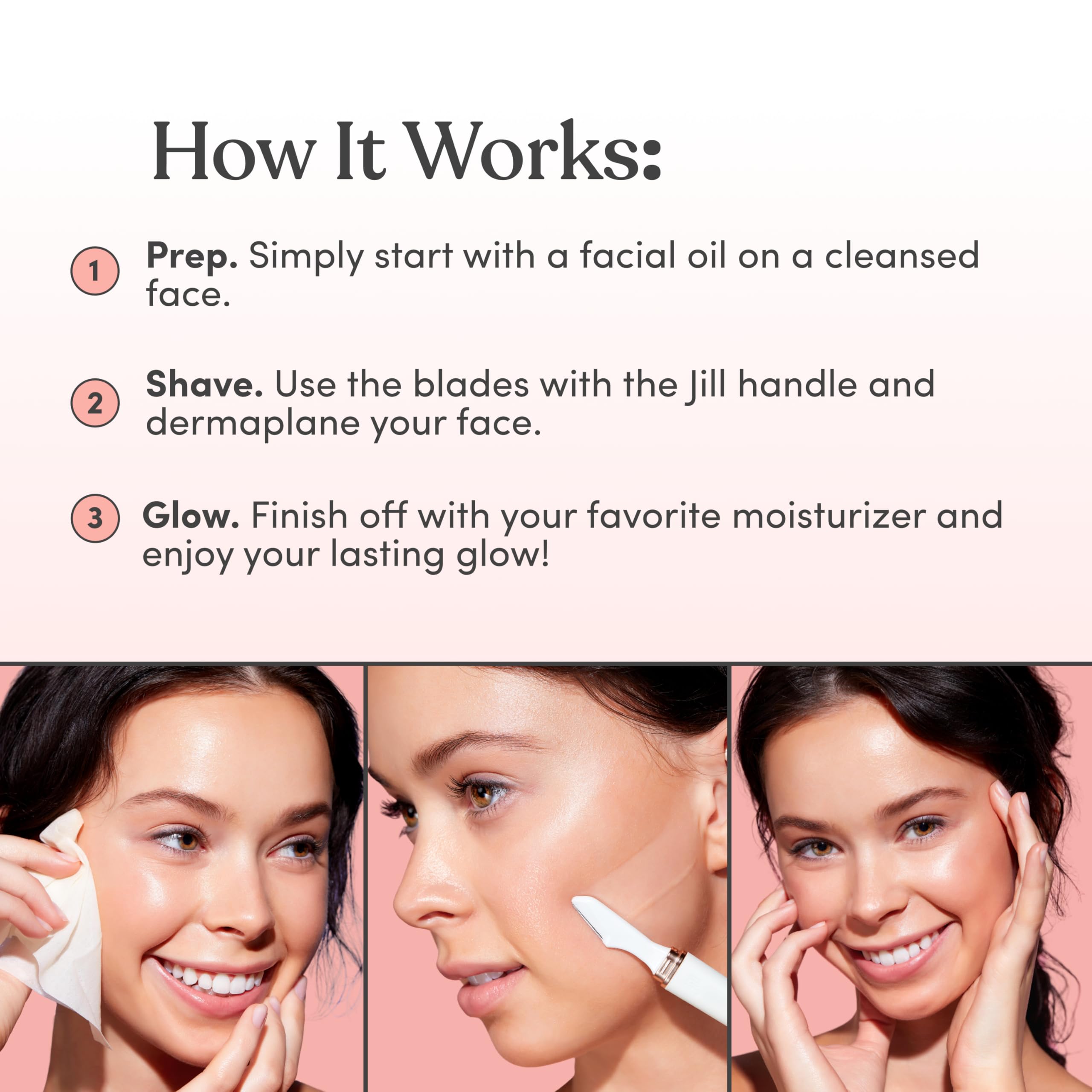 Jill Dermaplane reminder that handle sold separately