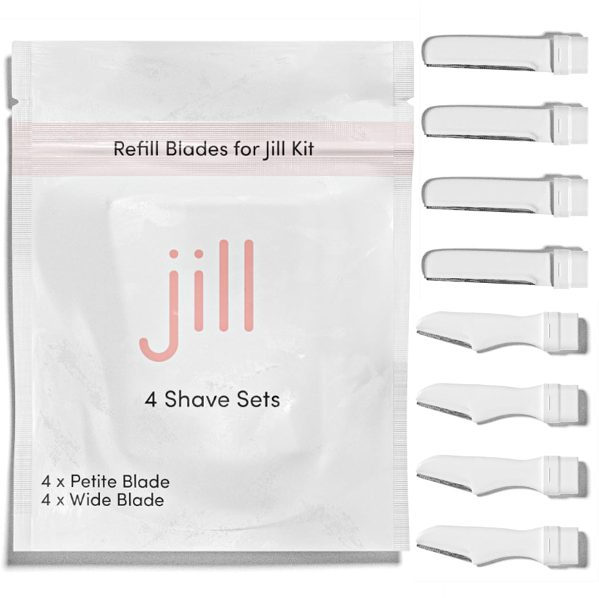Jill Dermaplane refills dual blades pack for precise facial shaving and exfoliation