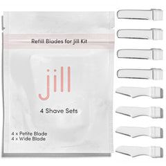 Jill Dermaplane refills dual blades pack for precise facial shaving and exfoliation