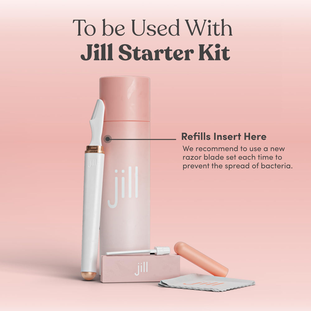 Jill Dermaplane refills petite blades close-up for shaping brows and upper lip
