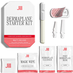 JILL Dermaplane Starter Kit packaging, beginner-friendly skincare solution