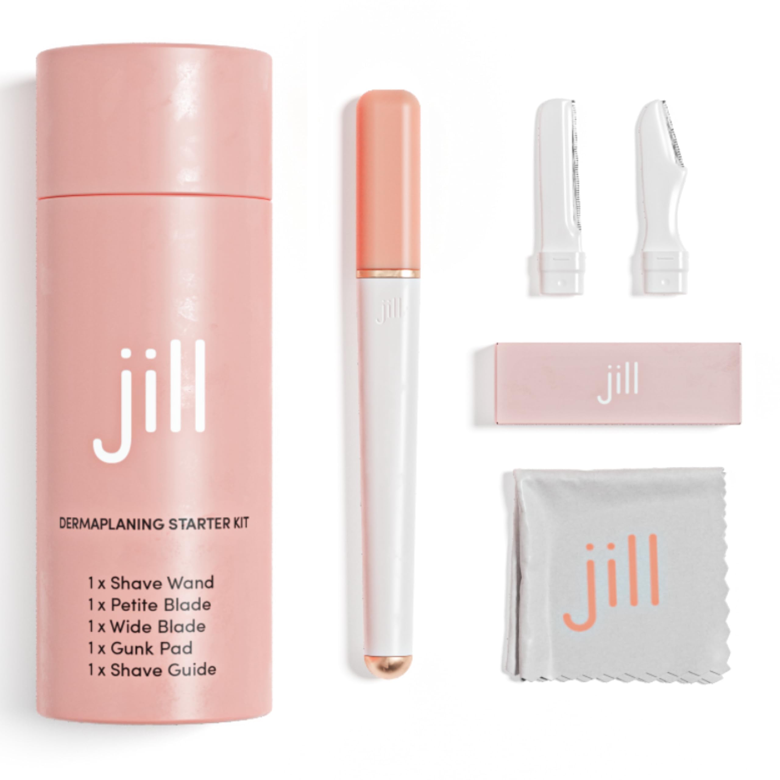 JILL Dermaplane Trial Kit shave wand close-up for precise facial exfoliation