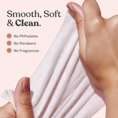 Jill Magic Wipes ingredients close-up features vegan oils for skin nourishment