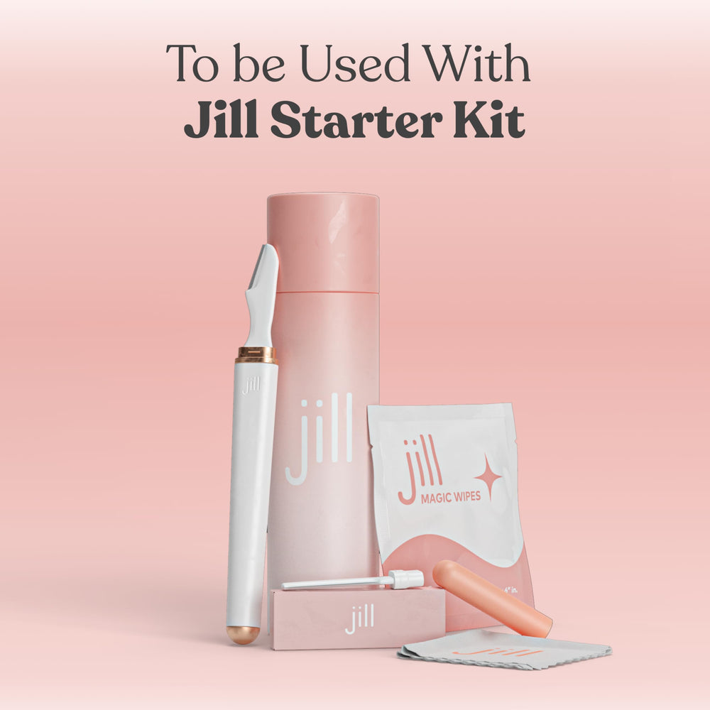 Jill Magic Wipes travel-friendly display suggests on-the-go pre-shave prep