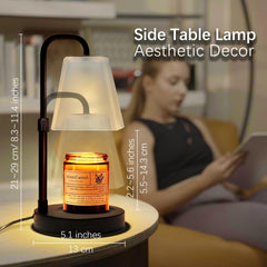 JIMEI candle warmer lamp timer function enables easy auto-off for worry-free evenings.