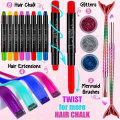 Jimgloria clip-in colored hair extensions add length and color for quick style