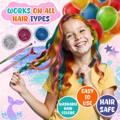 Jimgloria kawaii mermaid brushes help blend colors and style with sparkle