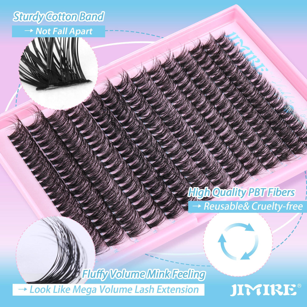 JIMIRE lash bond and seal kit for secure lash extensions and longer wear