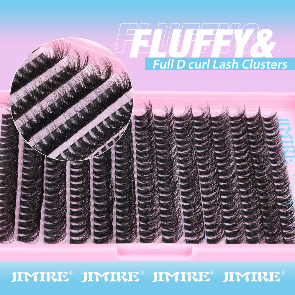 JIMIRE real mink-feeling fluffy clusters offer cruelty-free volume with a natural look