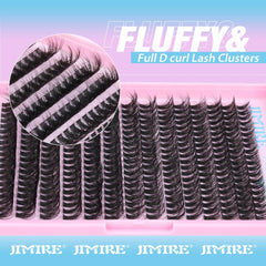 JIMIRE real mink-feeling fluffy clusters offer cruelty-free volume with a natural look