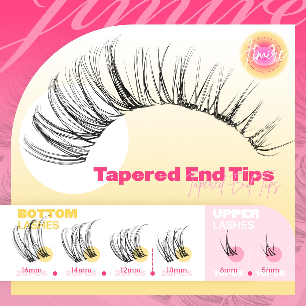 JIMIRE Venus Lash Clusters Wide Band image enabling faster beginner-friendly application.