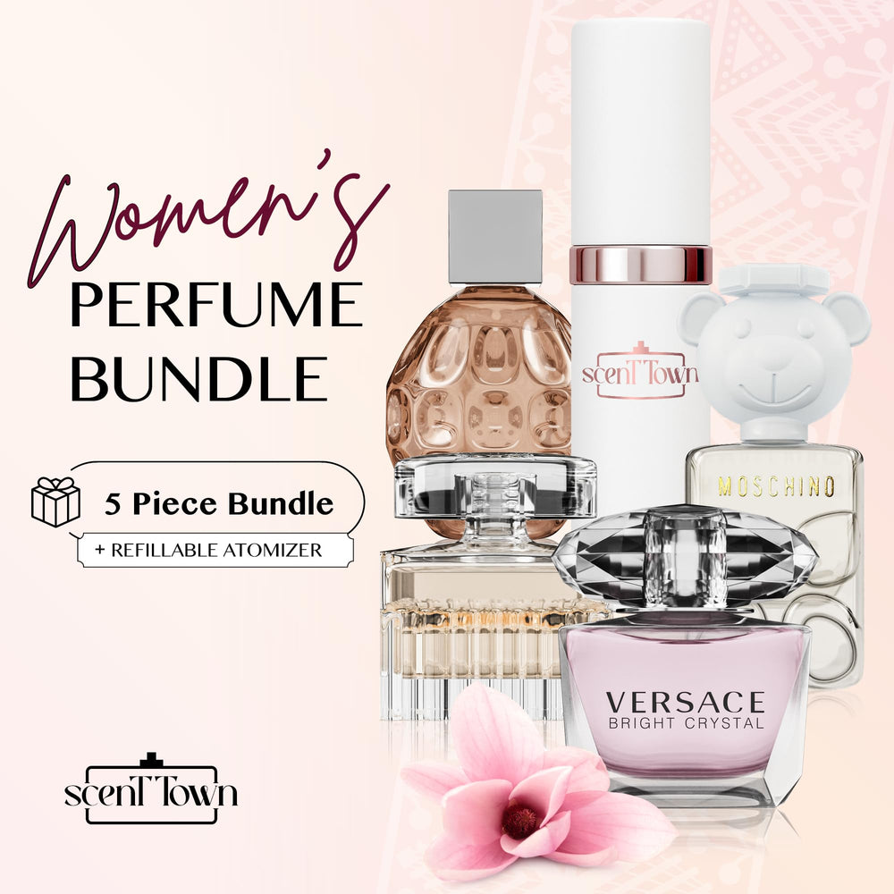 Jimmy Choo mini with exotic orchid notes for luxe evening occasions.