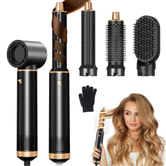 JINYAWA Hair Dryer Brush 5-in-1 front view for fast drying and frizz control.