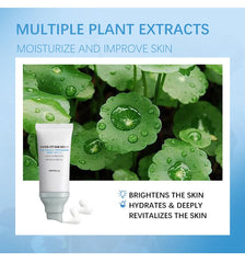 JISKG Centella sun serum texture swirl reveals light non-greasy finish