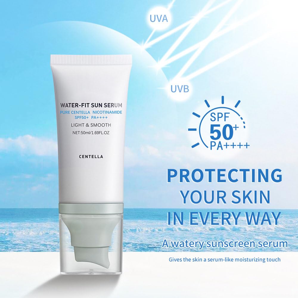 JISKG Centella sunscreen applied on skin for easy blending