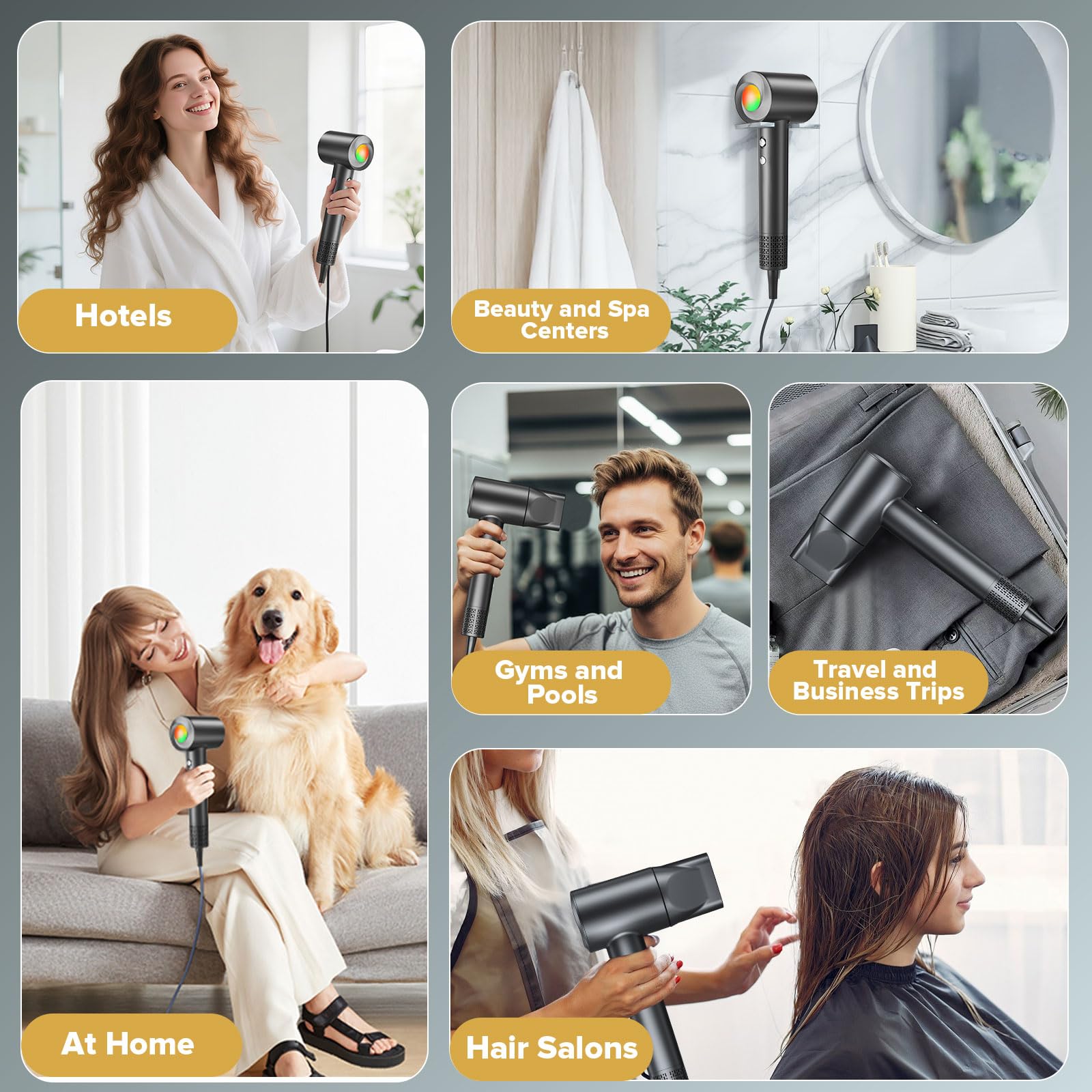 JITOOW concentrator nozzle delivers focused airflow for sleek salon finishes.
